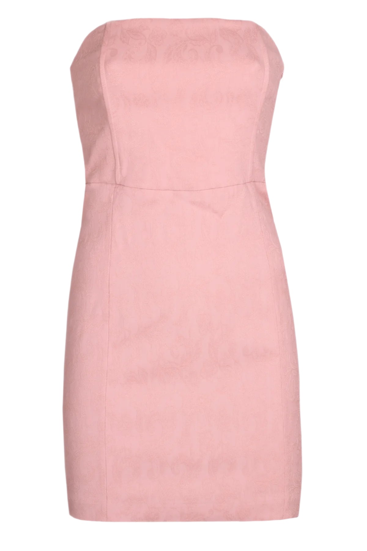 Mini-robe bustier en jacquard