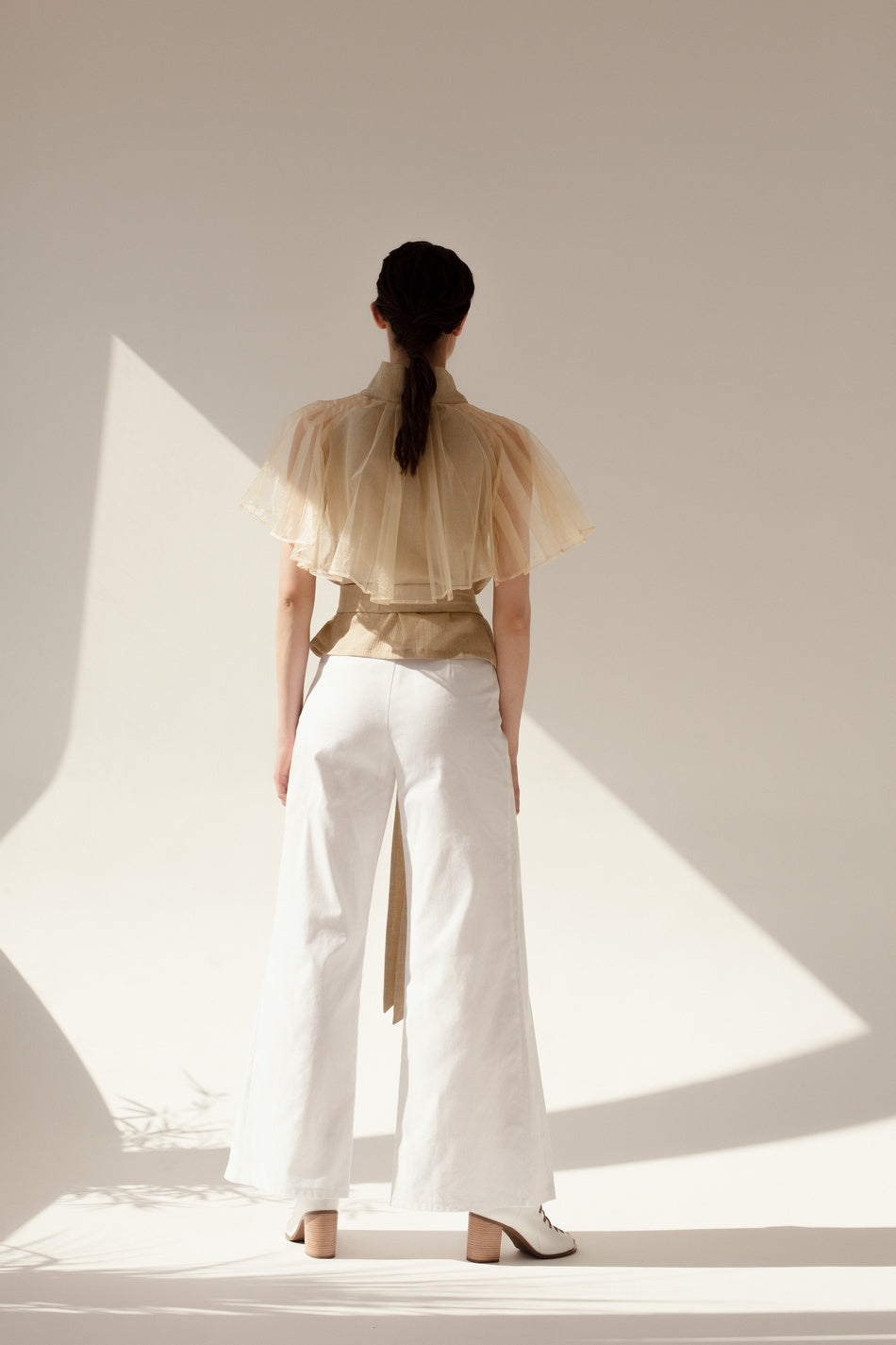 Cotton white pants