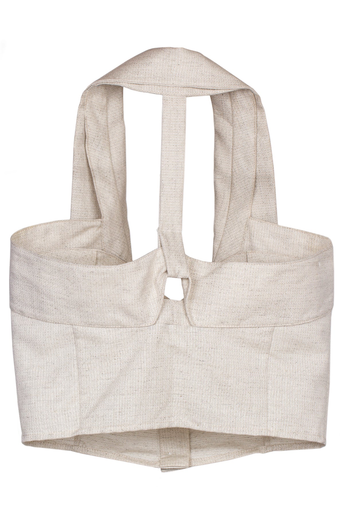 Cropped organic cotton and hemp-blend top