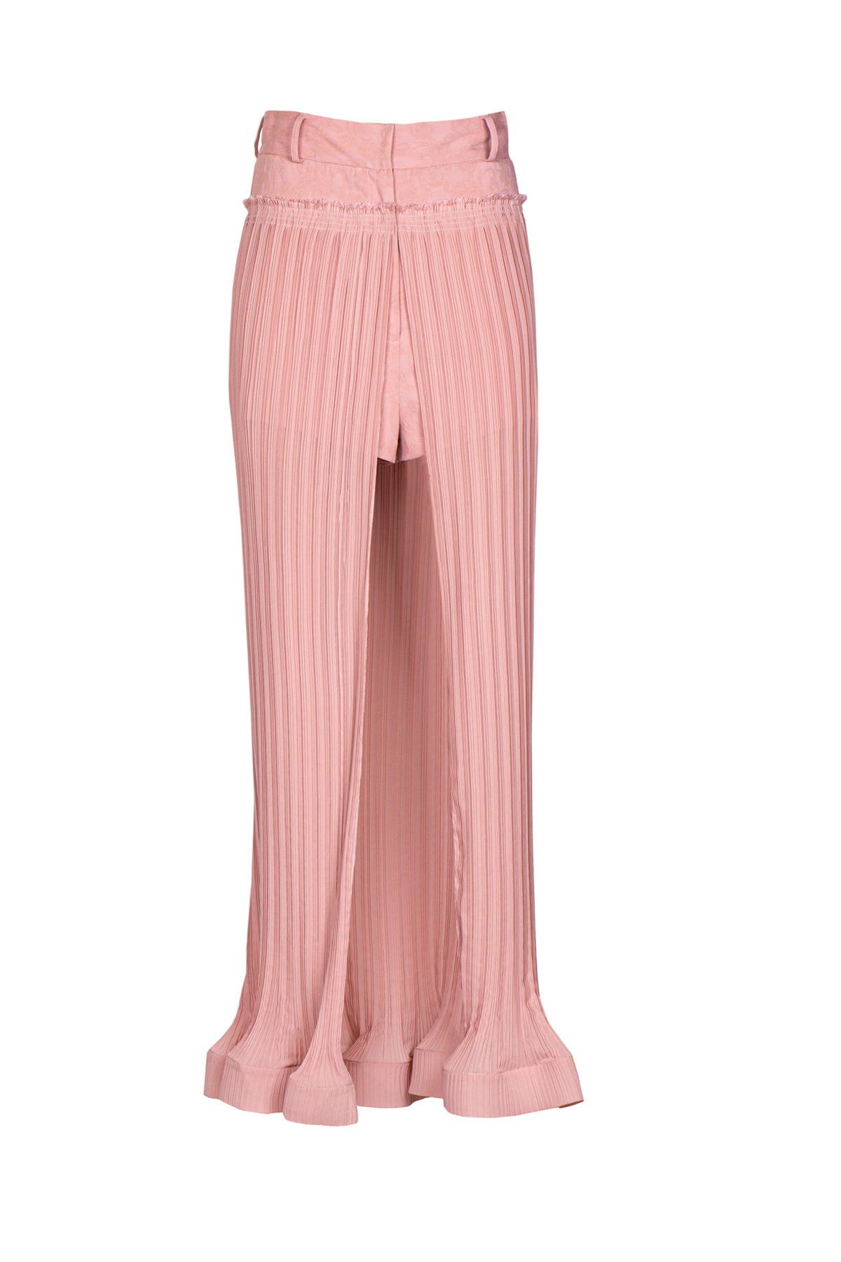 Chiffon plisse jacquard shorts