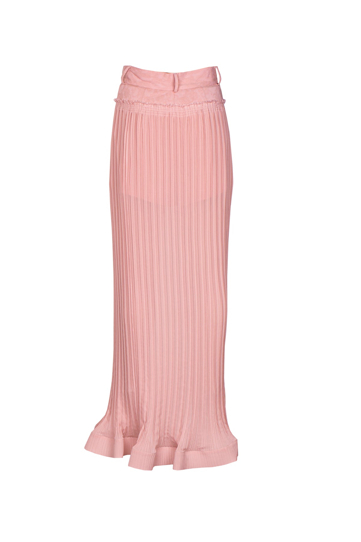 Chiffon plisse jacquard shorts