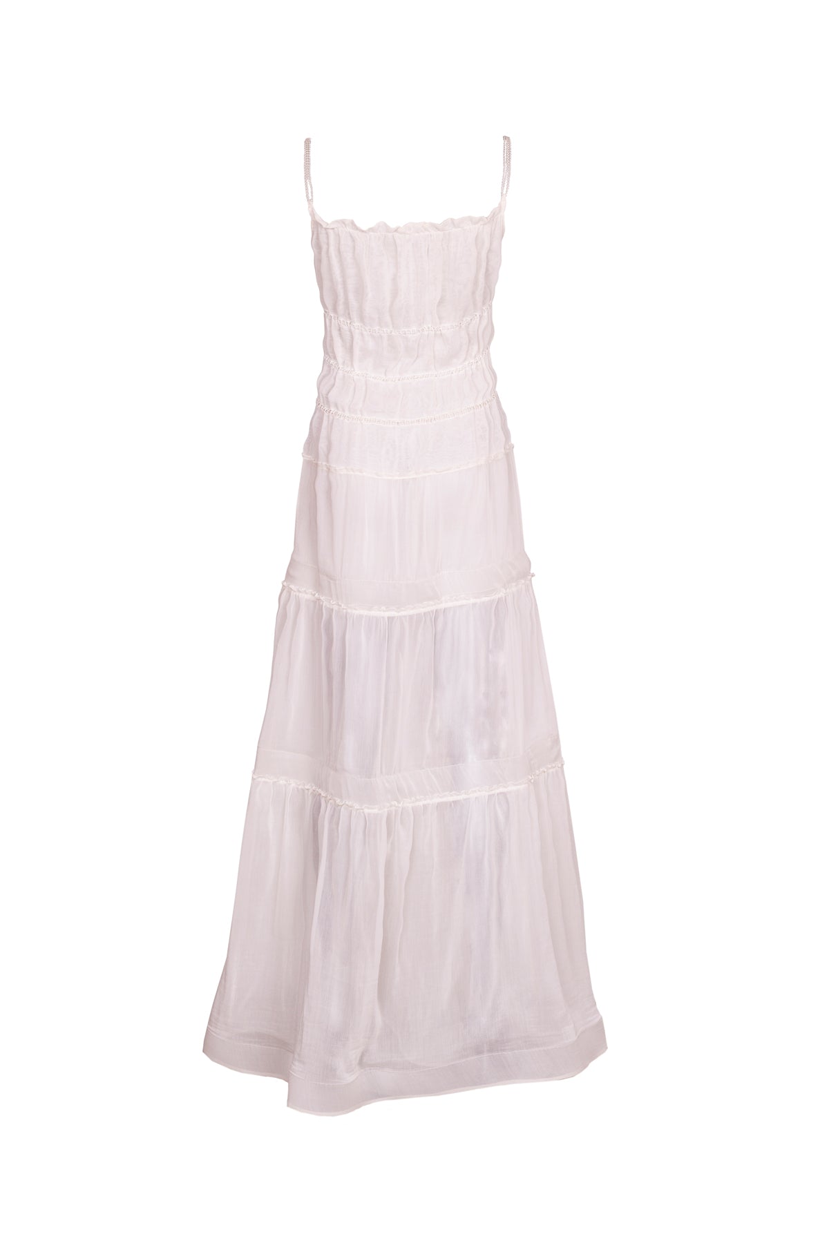 Maxi voile silk cotton dress