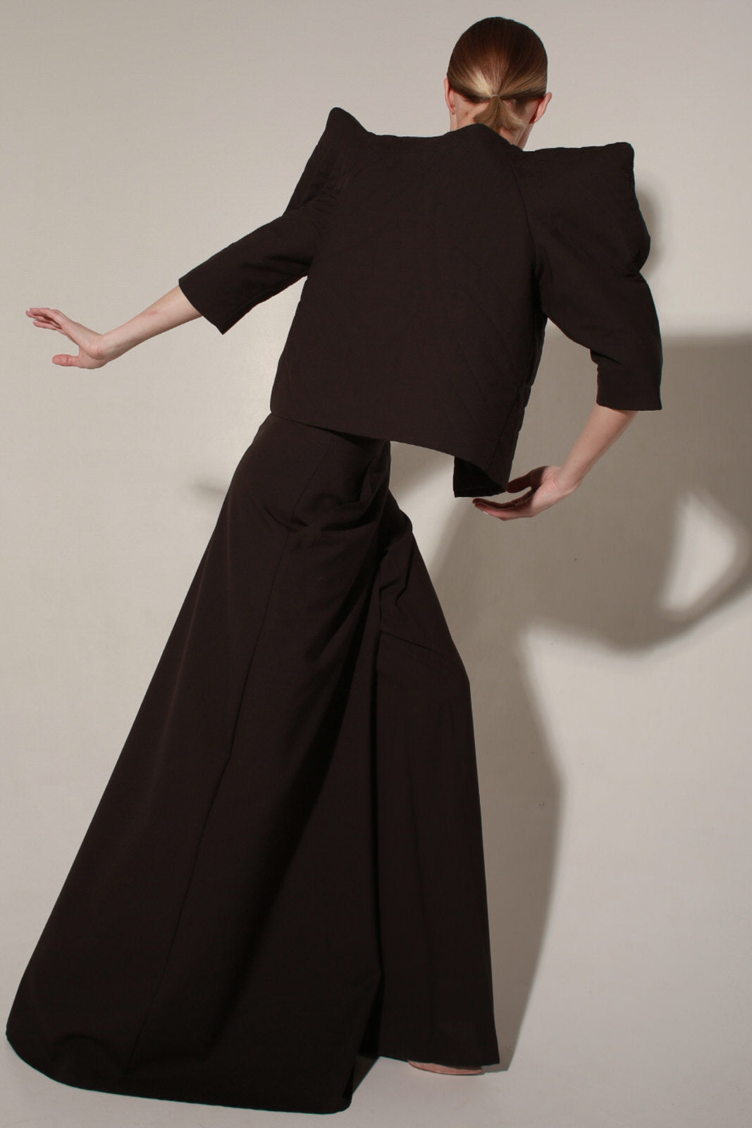 Quilted hand wool jacket