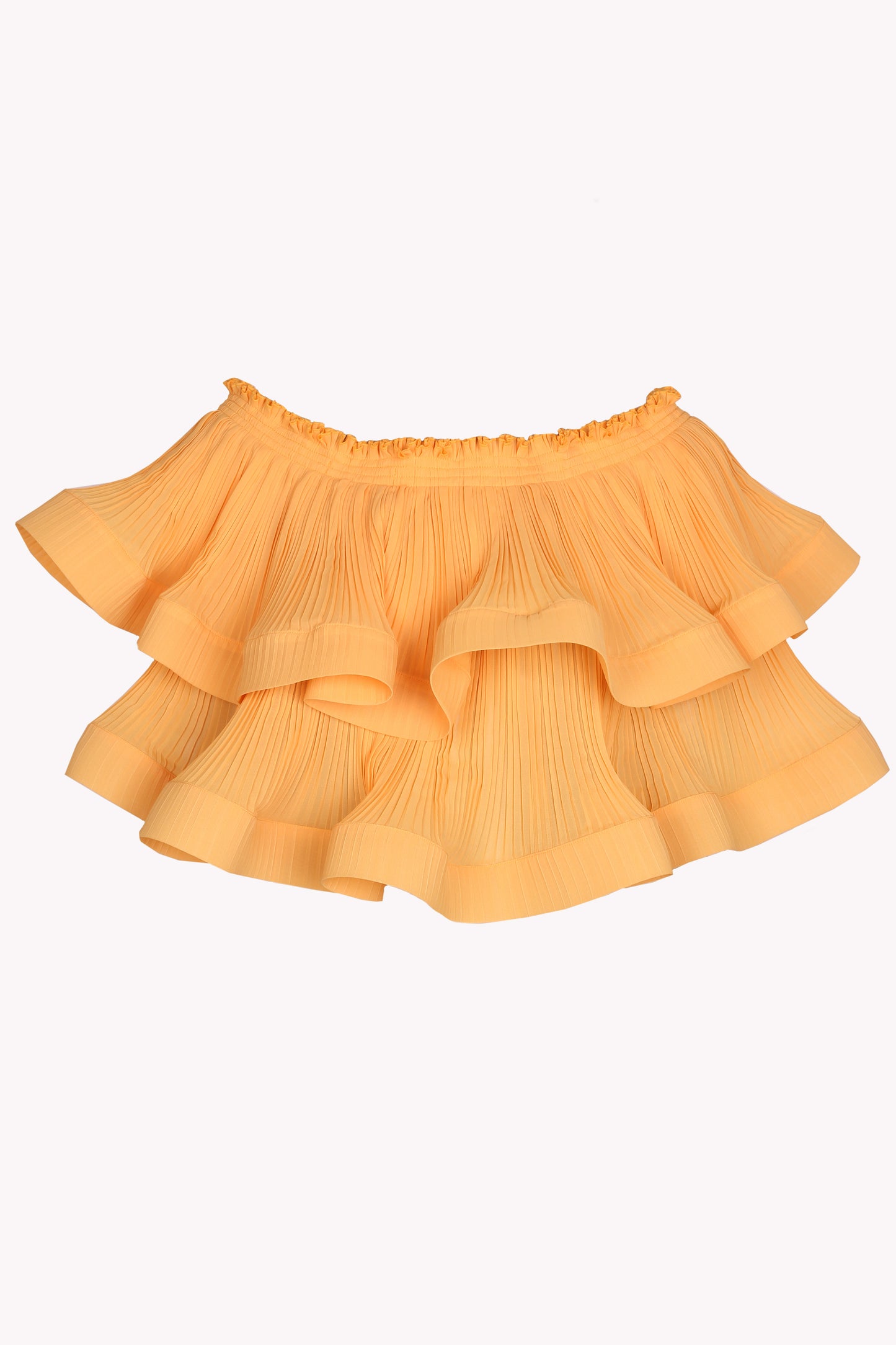 Transformed plisse chiffon top