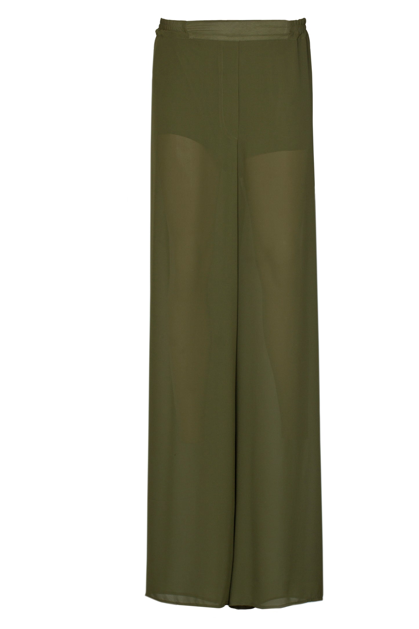 Pantalon large en mousseline