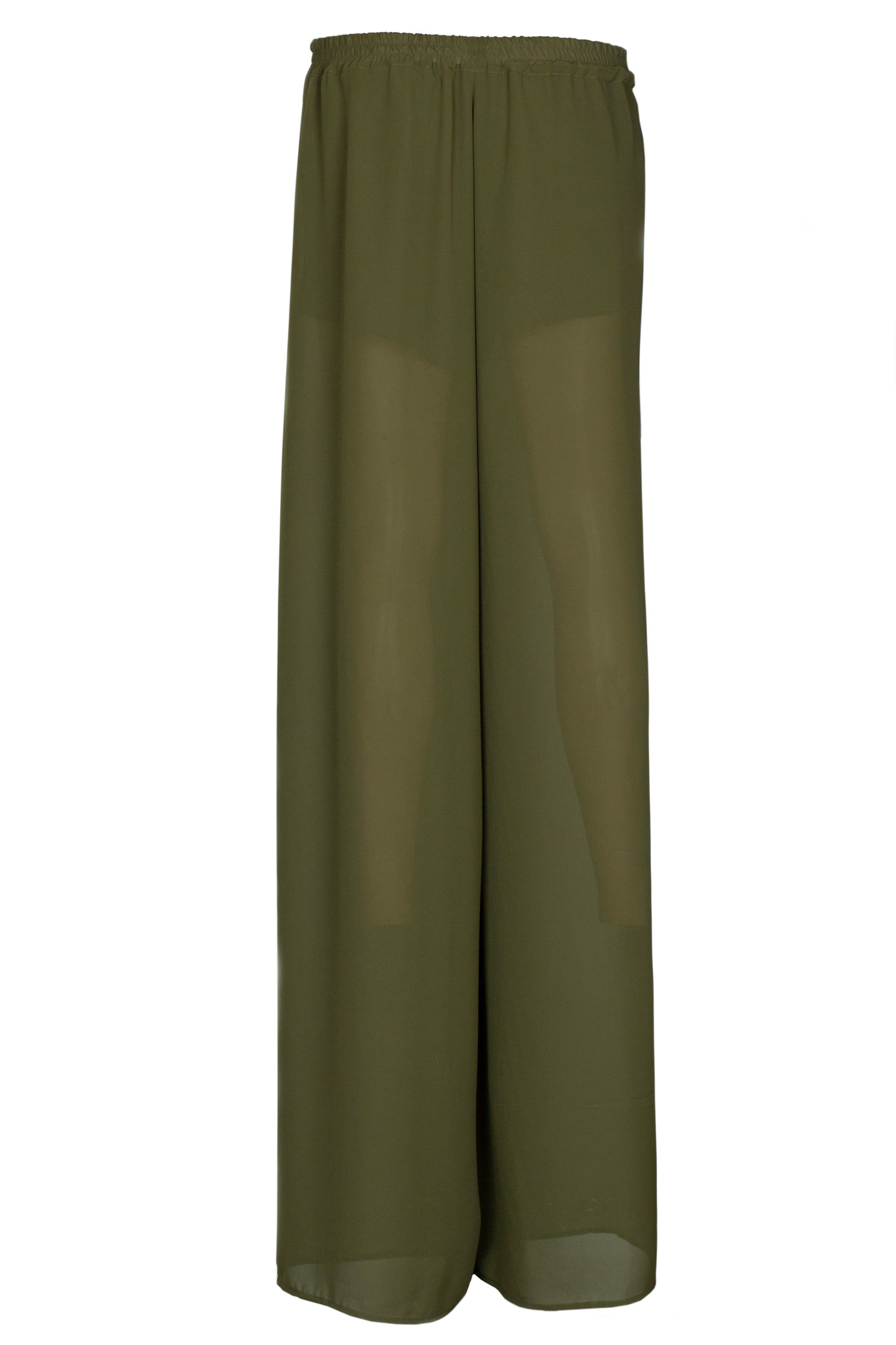Pantalon large en mousseline