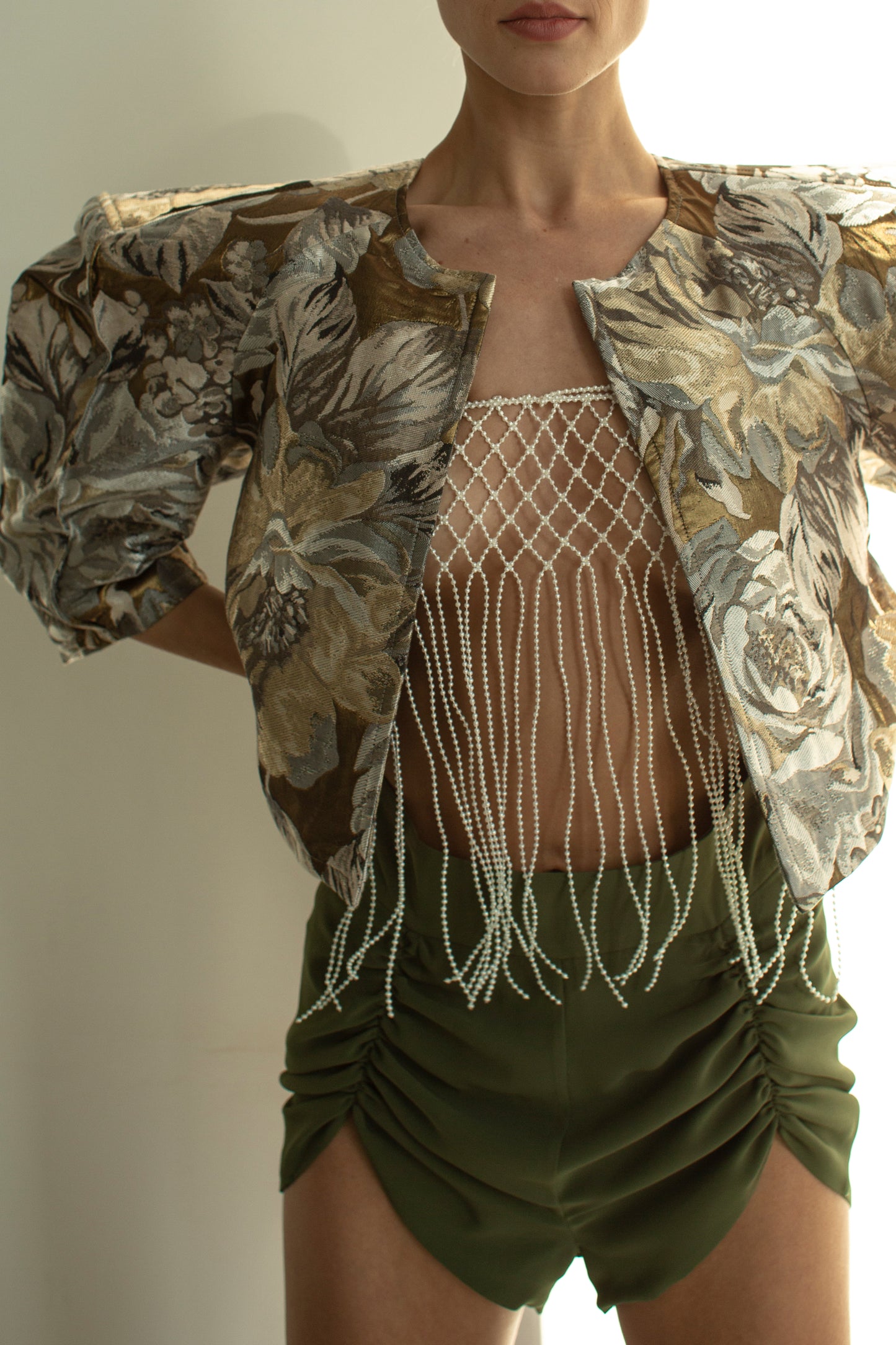 Veste jacquard oversize