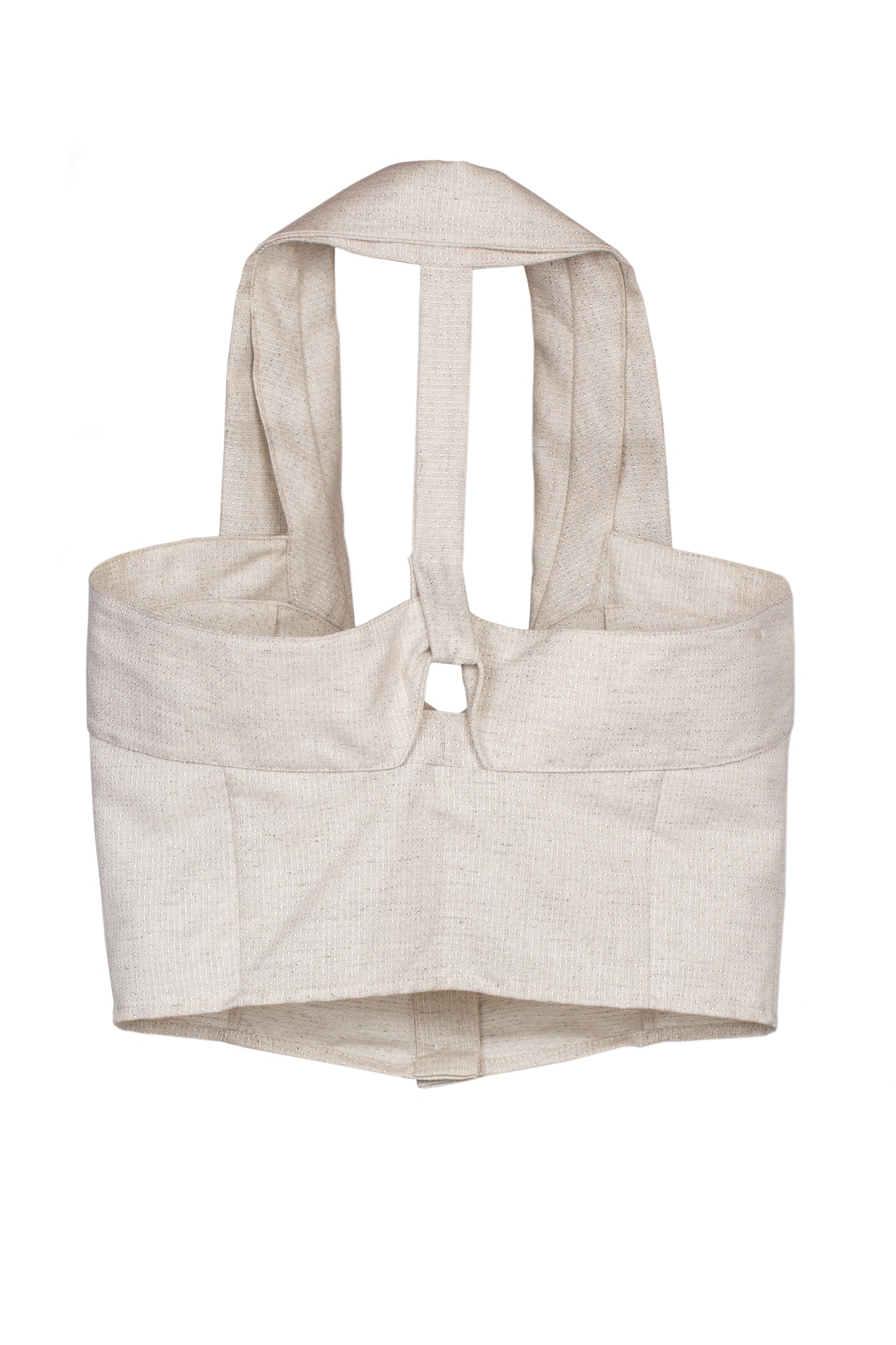 Cropped organic cotton and hemp-blend top