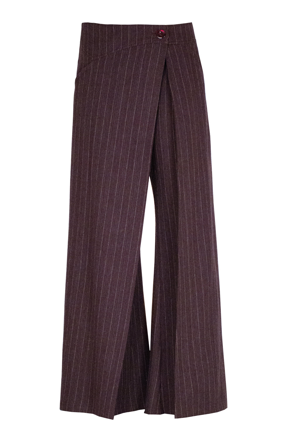 Pinstripe wool pants