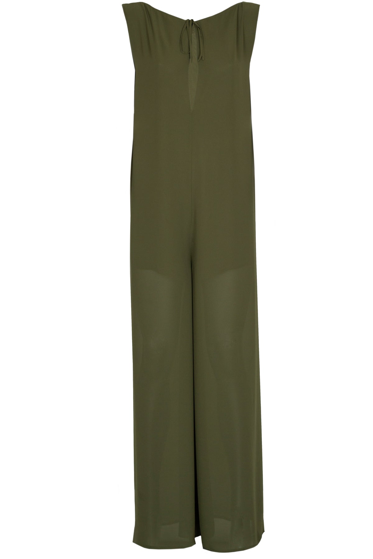 Oversized chiffon jumpsuit