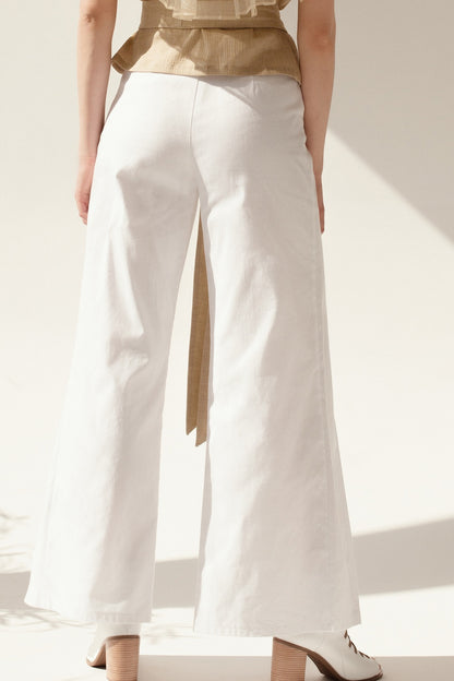 Cotton white pants