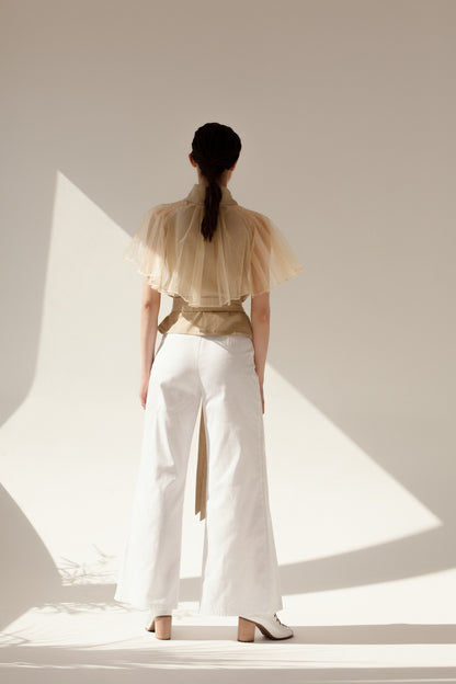 Cotton white pants