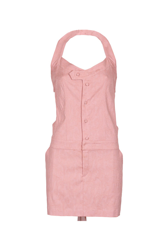 Jacquard cotton dress
